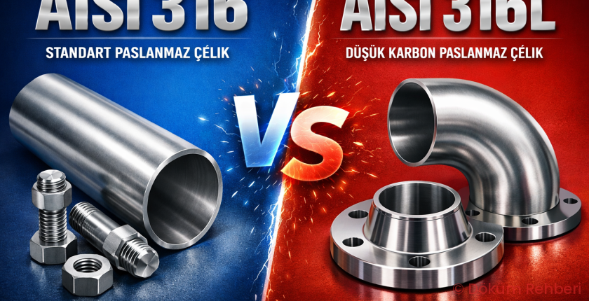AISI 316 ile AISI 316L (EN 1.4404) Arasındaki Teknik Farklar