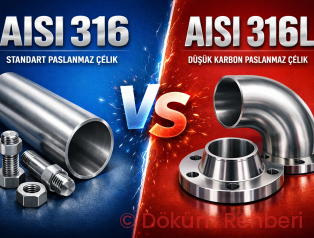 AISI 316 ile AISI 316L (EN 1.4404) Arasındaki Teknik Farklar