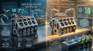 Dökümde Gaz Boşlukları: Nedenleri ve %100 Çözüm Yöntemleri